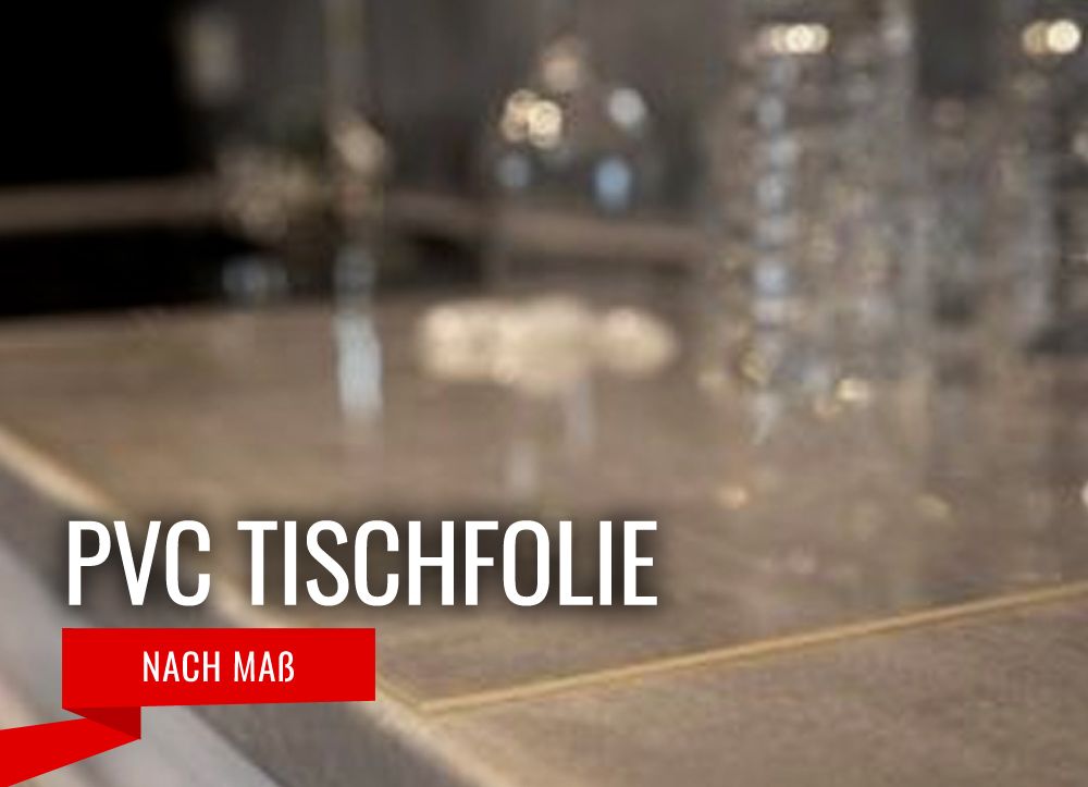 PVC Tischfolie 100cm breit, 2,2mm stark, glasklar